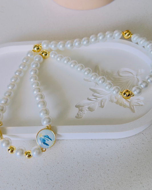 PULSERA ROSARIO/CAMÁNDULA VIRGEN MARIA