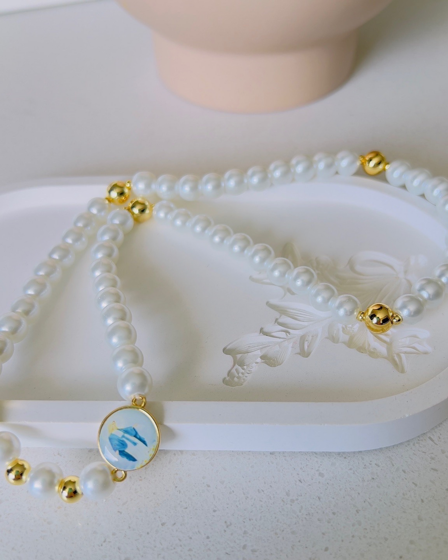 PULSERA ROSARIO/CAMÁNDULA VIRGEN MARIA