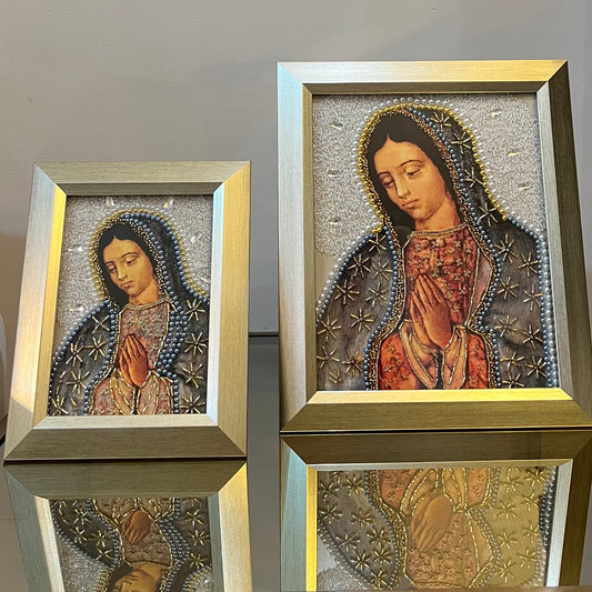 PORTA RETRATO ROSTRO VIRGEN DE GUADALUPE