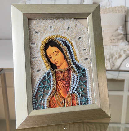 PORTA RETRATO ROSTRO VIRGEN DE GUADALUPE