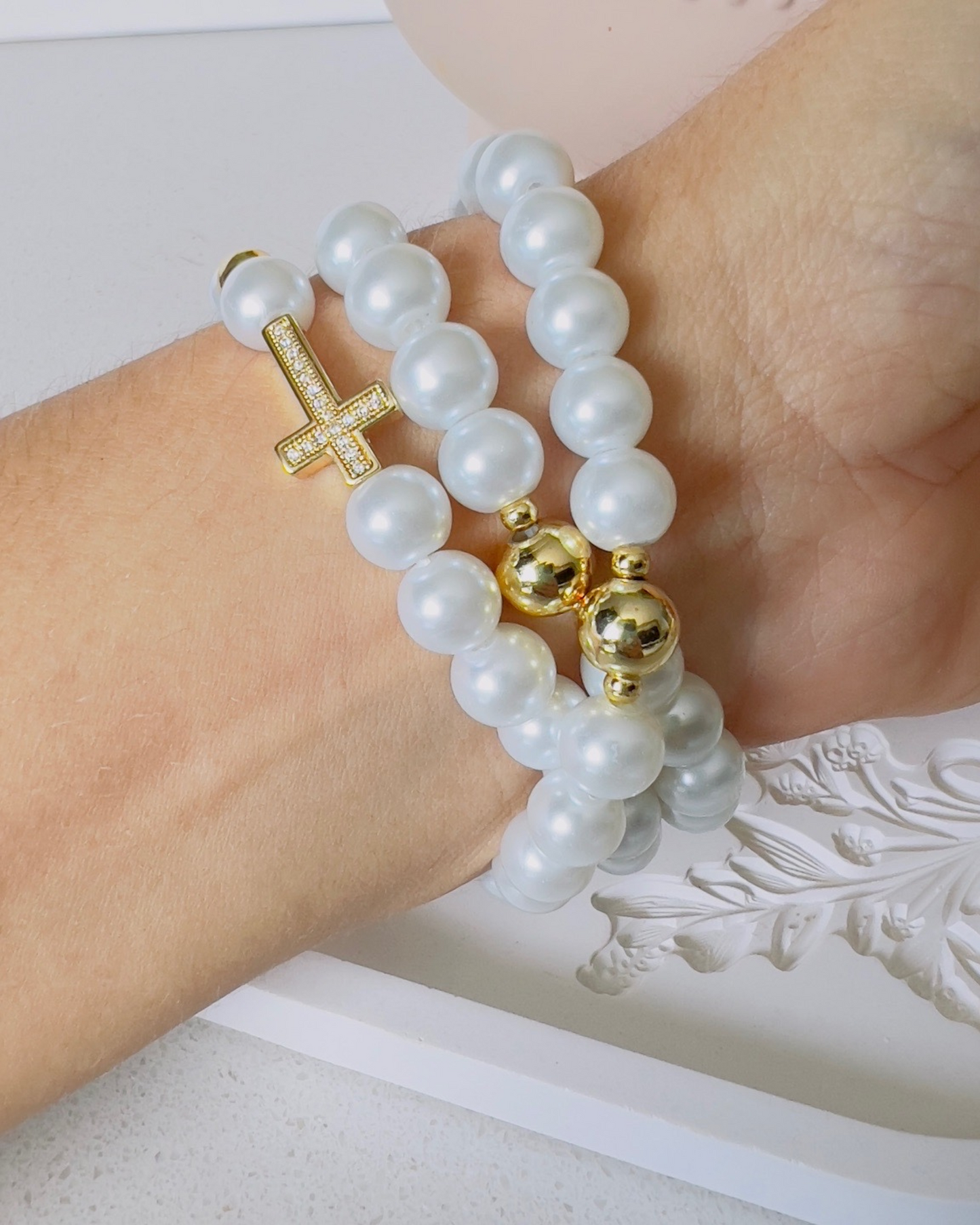 PULSERA ROSARIO/CAMÁNDULA VIRGEN MARIA