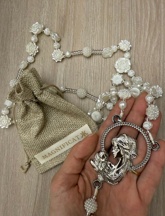 CAMÁNDULA-ROSARIO MEDALLON DE ROSAS