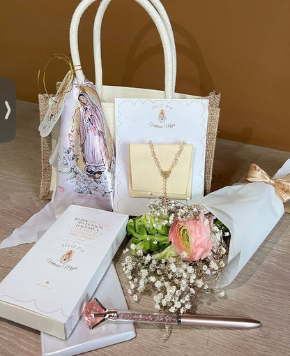 BOLSITA VIRGENCITA DE GUADALUPE LINO Y YUTE