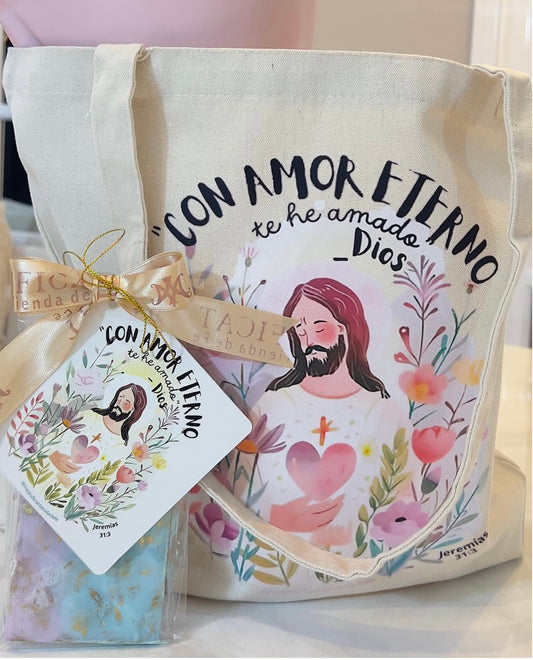 TOTE BAG JESÚS TE AMA