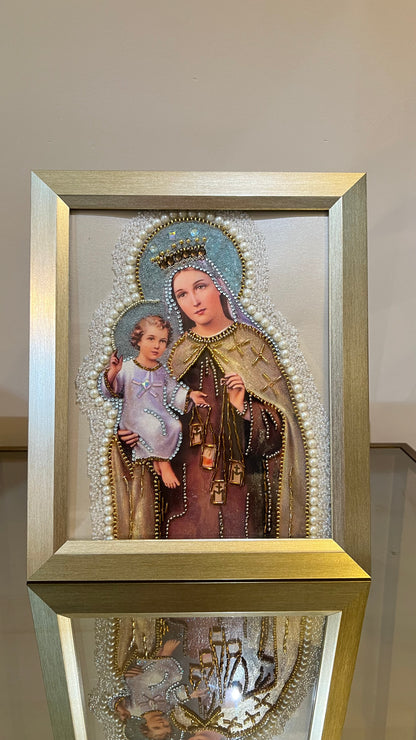 PORTA RETRATO VIRGEN DEL CARMEN