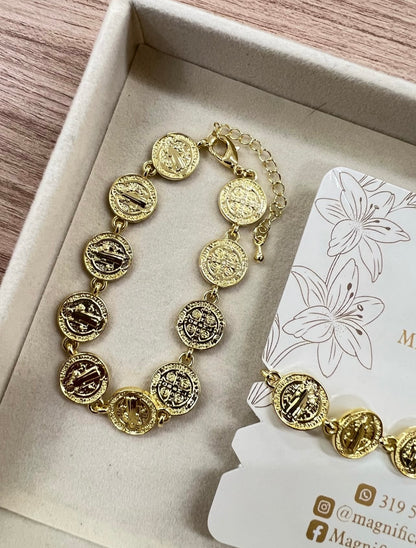 PULSERA MONEDITAS SAN BENITO