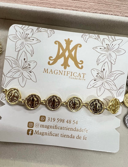 PULSERA MONEDITAS SAN BENITO