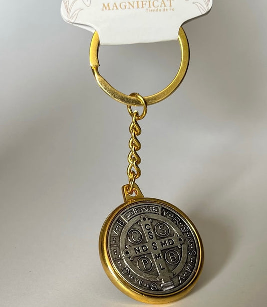 LLAVERO DORADO/PLATA SAN BENITO